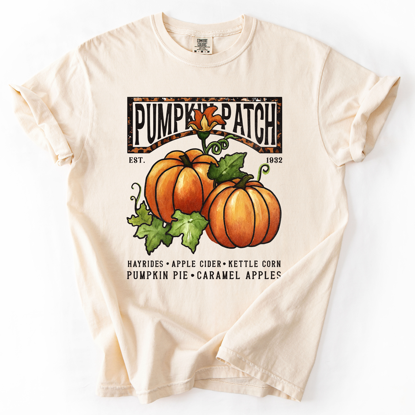 Cream Pumpkin Patch, Autumn, Fall, Halloween, Comfort Colors T-Shirt