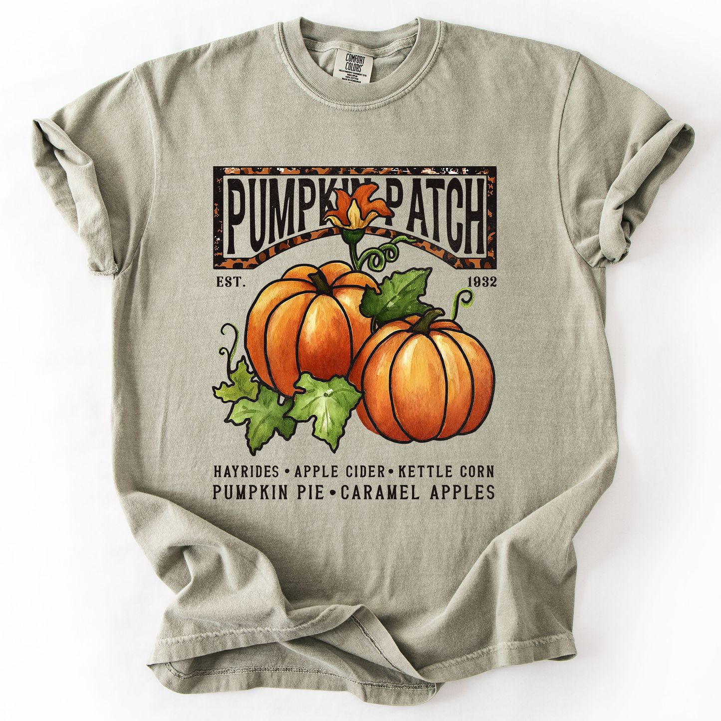 Pumpkin Patch, Autumn, Fall, Halloween, Comfort Colors T-Shirt
