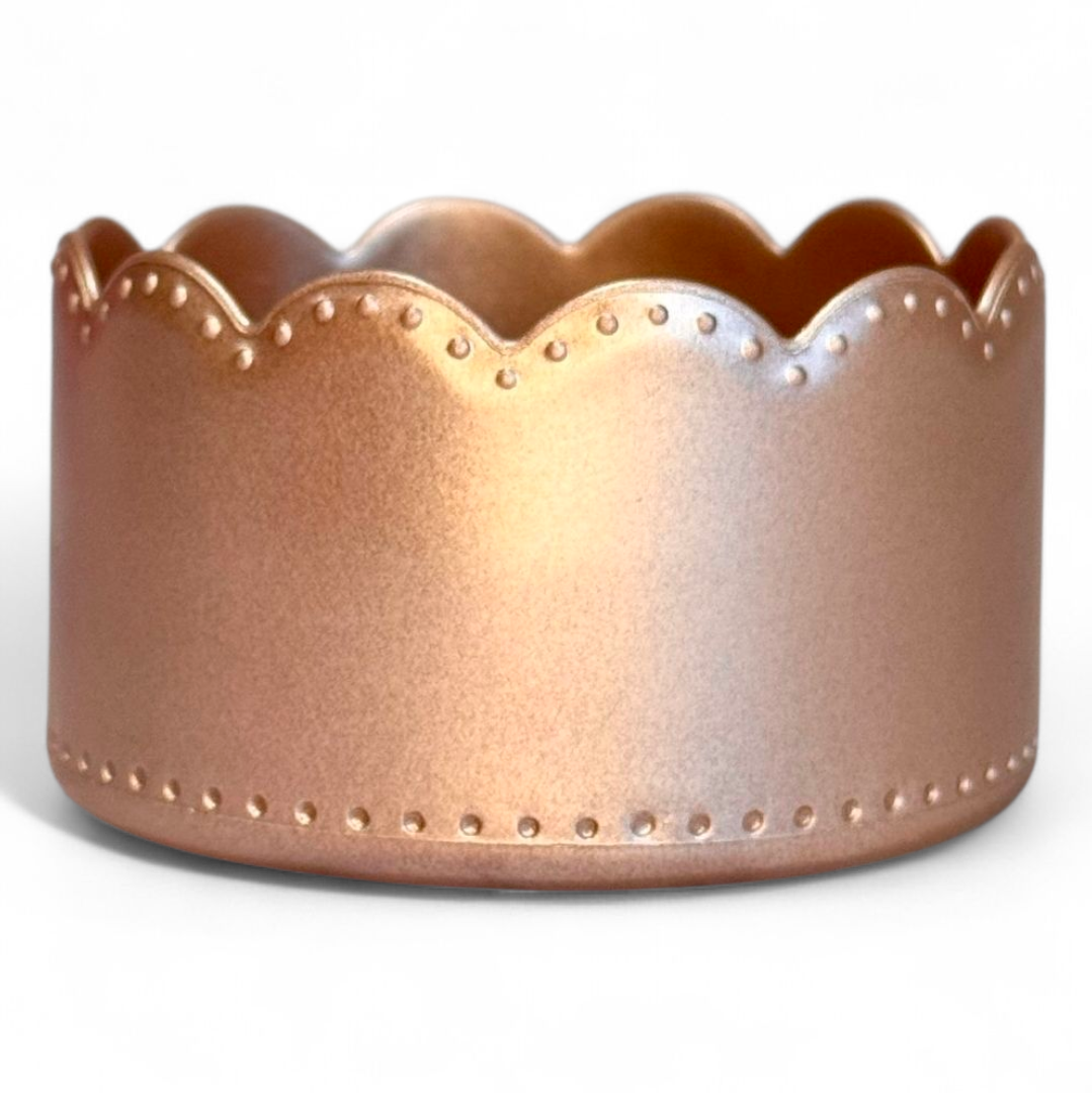 Rose Gold Scallop Tumbler Boot -fits 20-40oz 