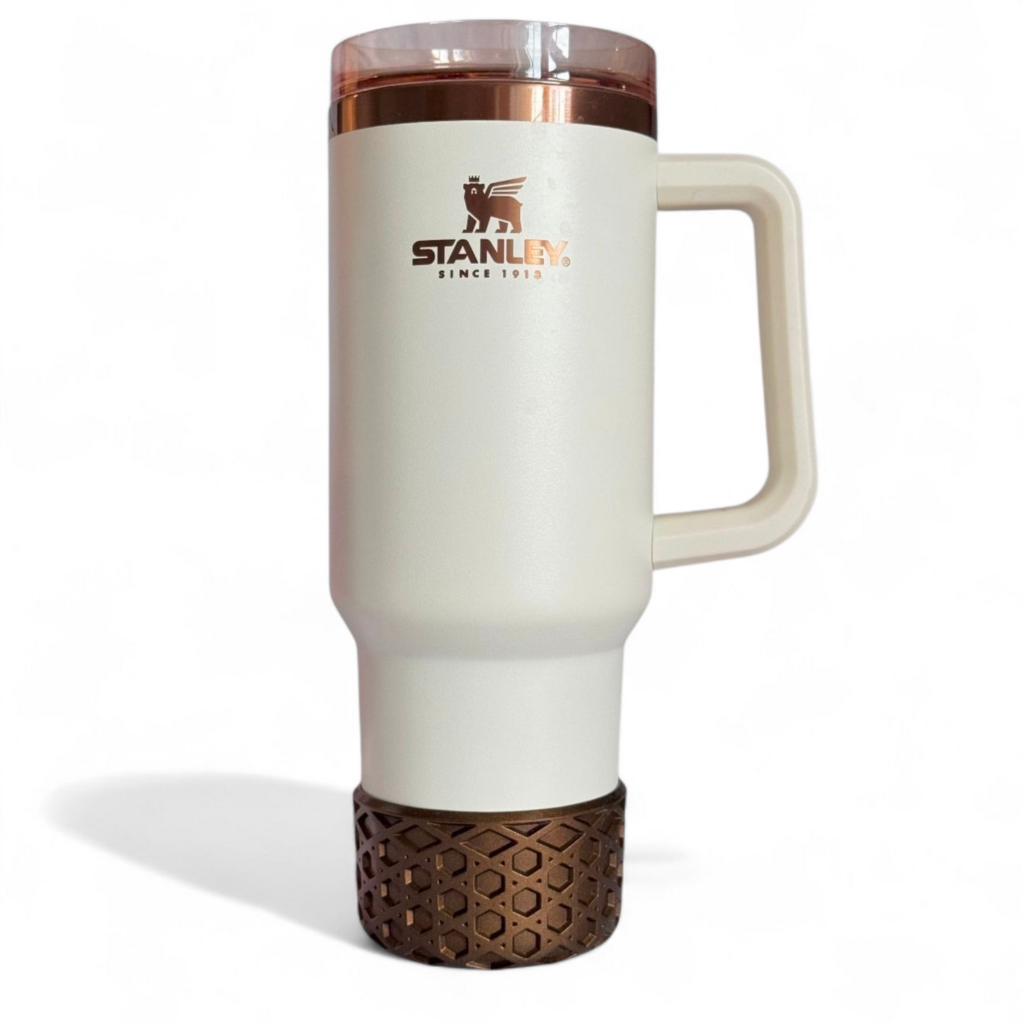 Deep Bronze Metallic MACRAME Tumbler Boot -fits 20-40oz