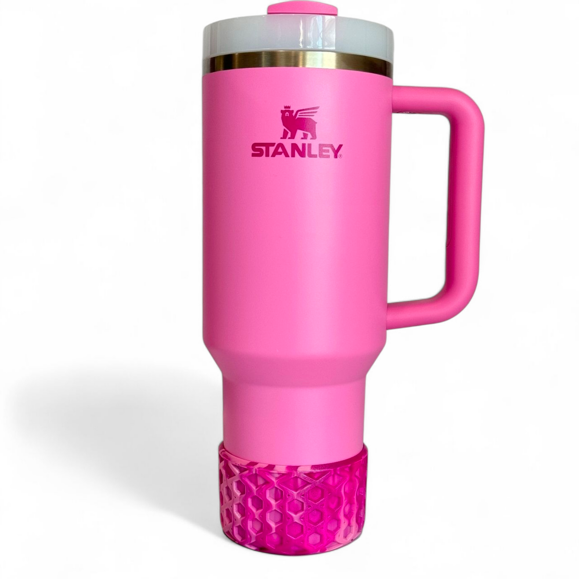 Pink Peony Remix Silicone Waffle Tumbler Boot 