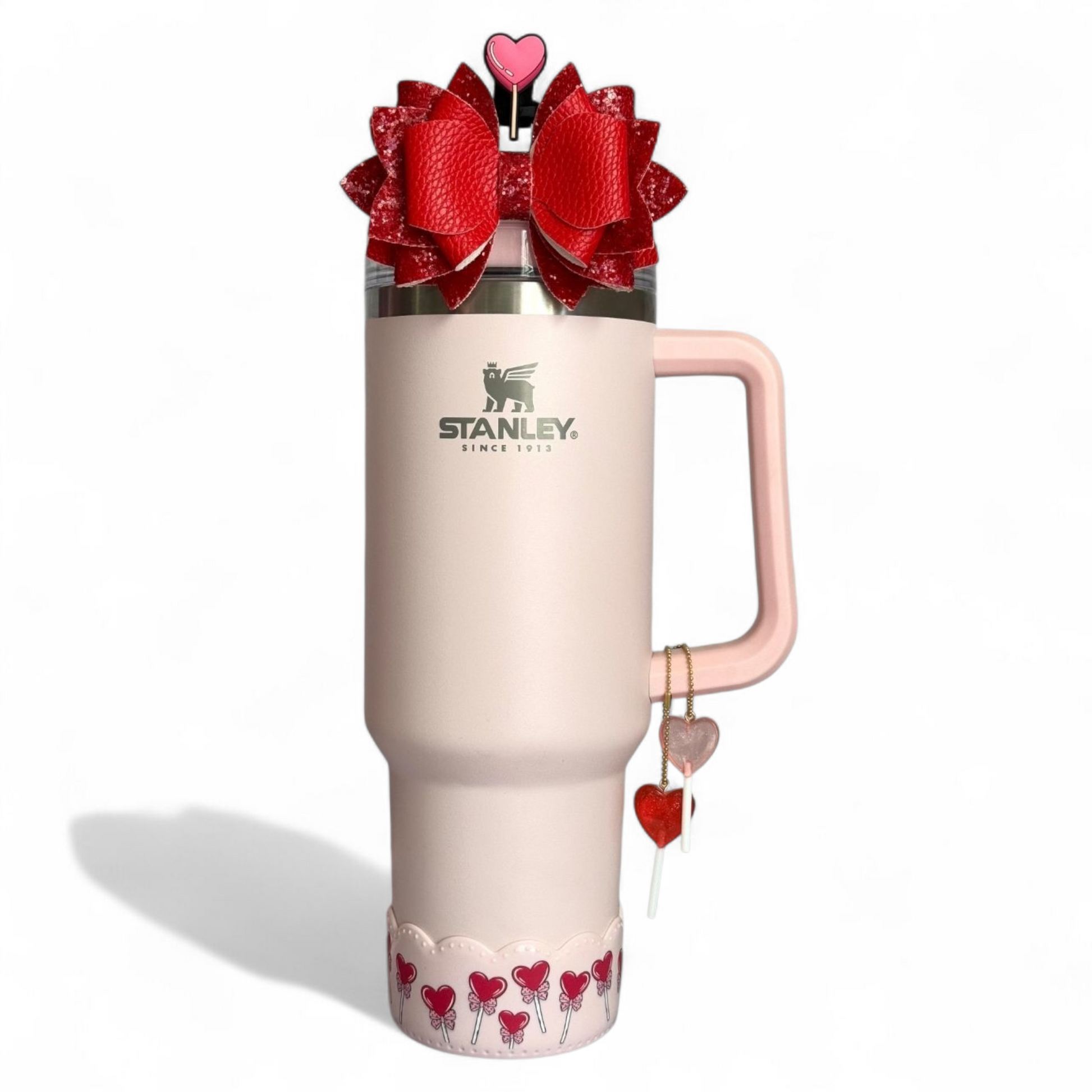 Heart Lollipop Scallop Tumbler Boot -fits 20-40oz