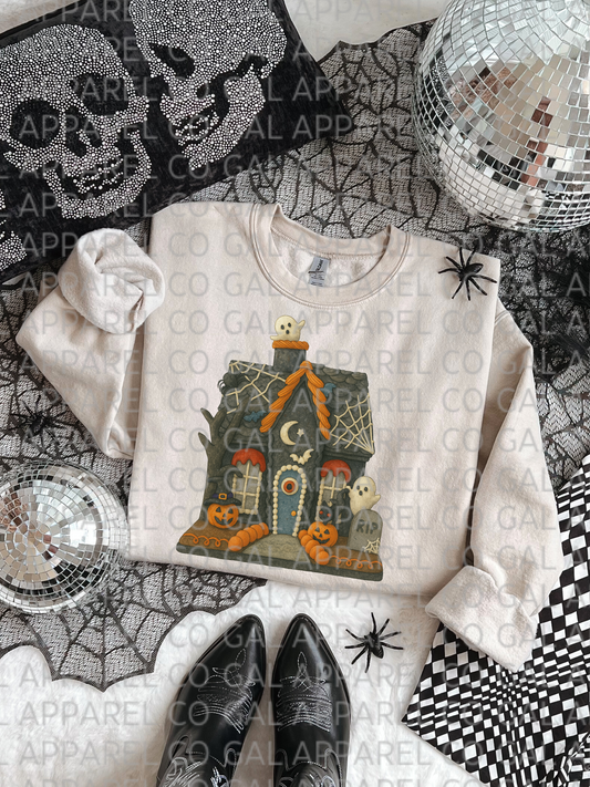 Wicked Hollow Manor Tee or Sweatshirt – Haunted Fall Forest Halloween Shirt