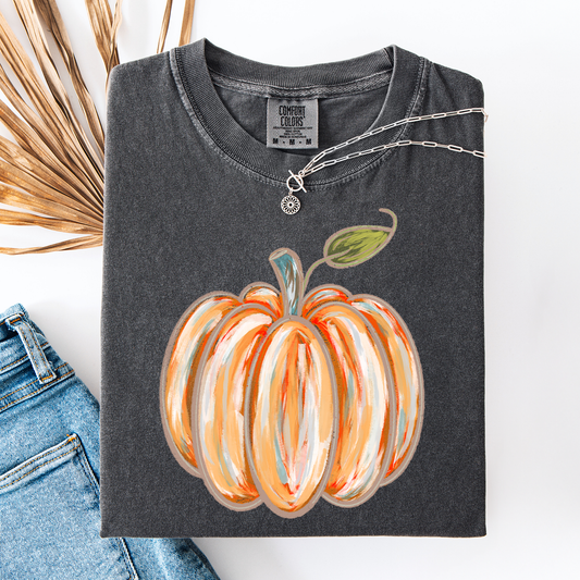 Watercolor Pumpkin, Halloween, Autumn, Fall, Comfort Colors T-Shirt