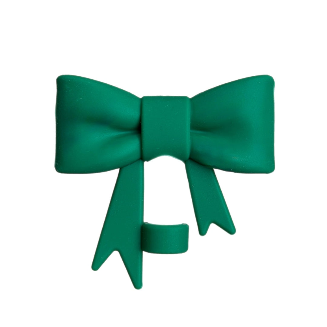 Alpine Green 3D Bow Straw Topper | Straw Cover 