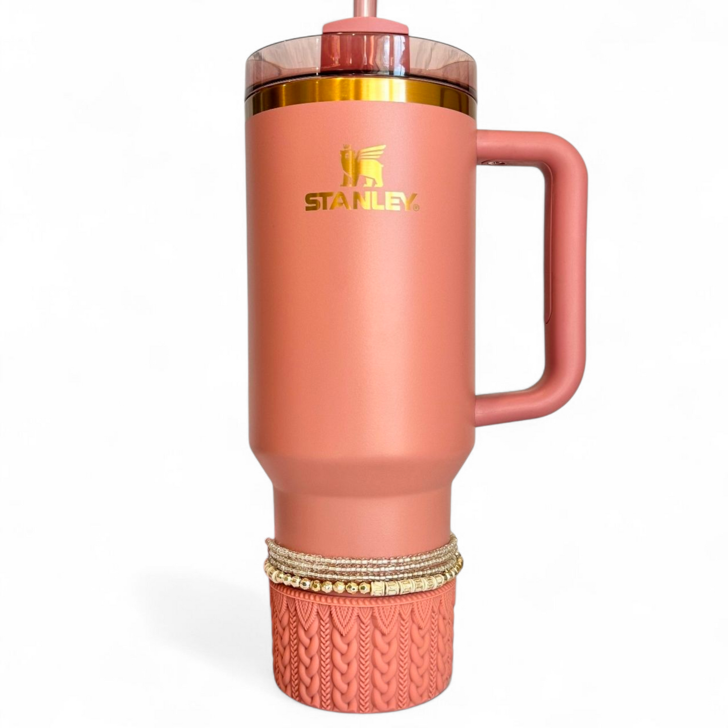 Antique Pink Silicone Tumbler Boot