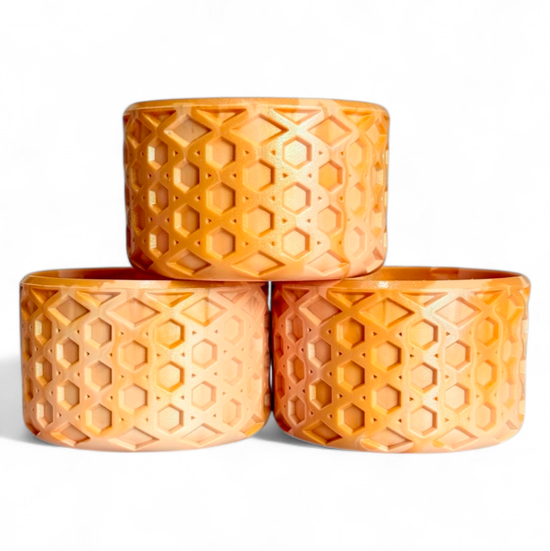 Apricot Shimmer Remix Waffle Silicone Tumbler Boot | Fits 20-40oz Tumblers 