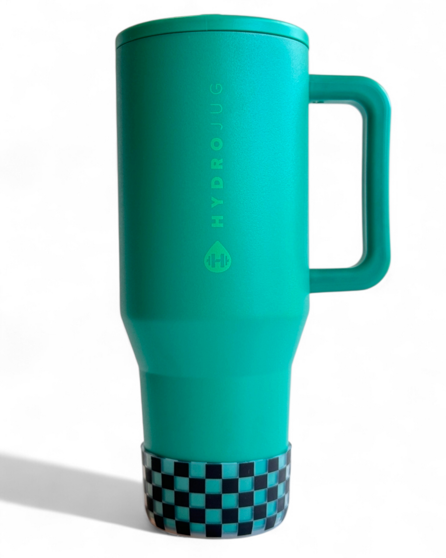 Clear & Black Checkers Silicone Tumbler Boot | Fits 20-40oz Tumblers 