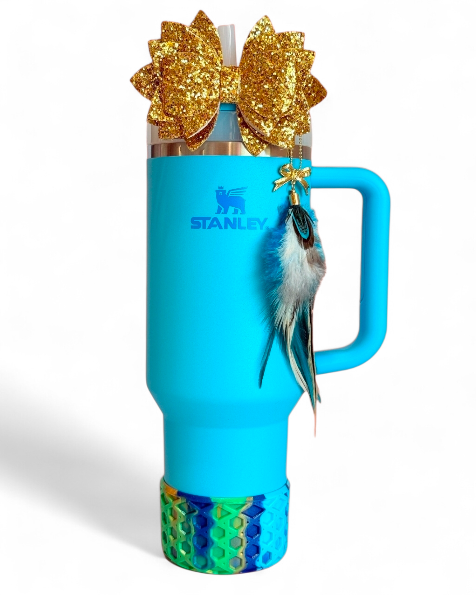 Peacock Remix Waffle Silicone Tumbler Boot | Fits 20-40oz Tumblers