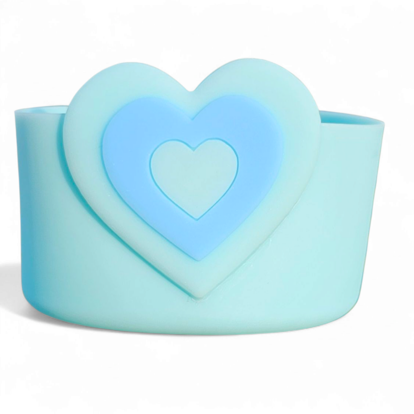 Blue Heart Silicone Tumbler Boot