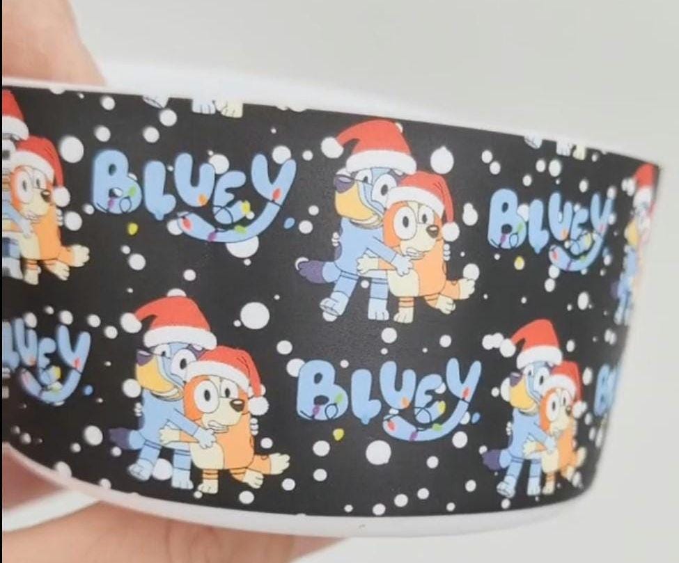 Bluey inspired Blue Heeler Christmas Silicone Tumbler Boot 