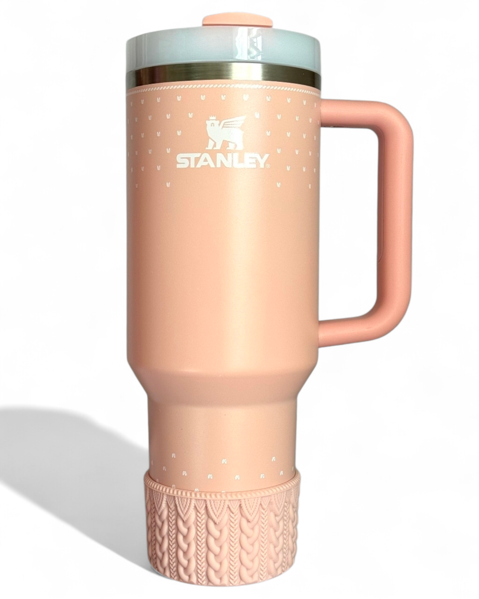 Blush Macrame Silicone Tumbler Boot | Fits 20-40oz Tumblers 