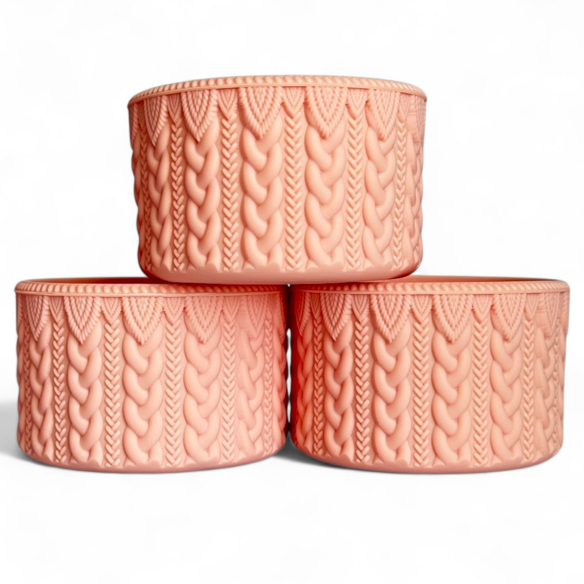 Blush Macrame Silicone Tumbler Boot | Fits 20-40oz Tumblers 