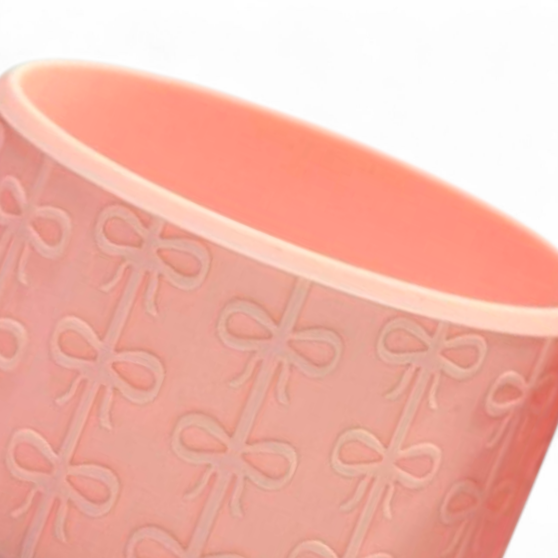 Blush Pink Coquette Bow Silicone Tumbler Boot 