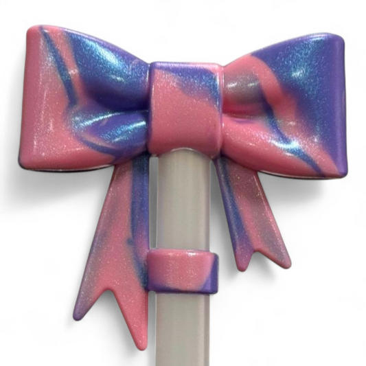 Blushberry Shimmer 3D Silicone 10mm Straw Topper 