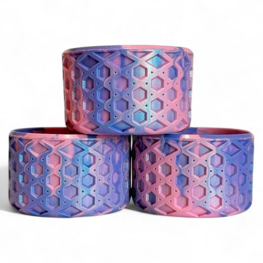 Blushberry Shimmer Waffle Silicone Tumbler Boot | Fits 20-40oz Tumblers 