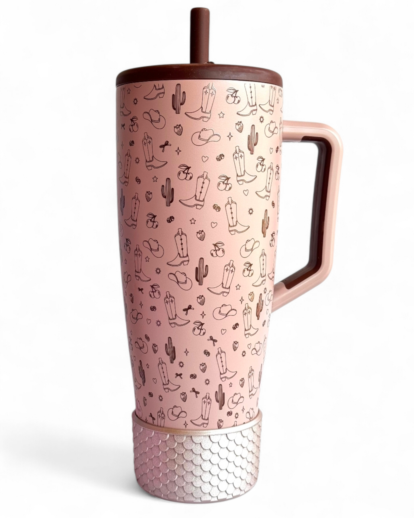 Rose Gold Shimmer Silicone Tumbler Boot | Cup Sleeve Protector