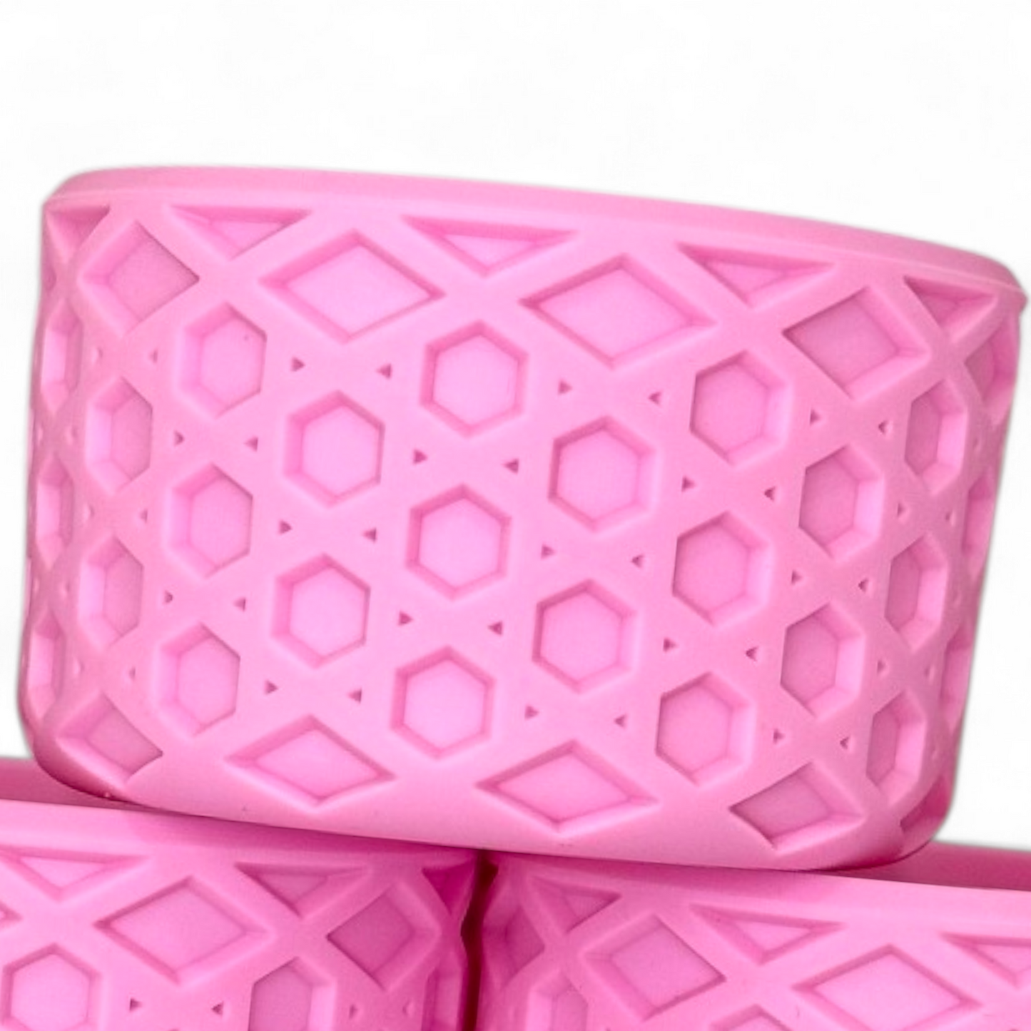 Bubblegum Pink Waffle Silicone Tumbler Boot | Fits 20-40oz Tumblers 