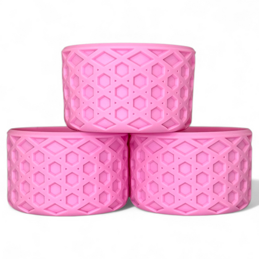 Bubblegum Pink Waffle Silicone Tumbler Boot | Fits 20-40oz Tumblers 