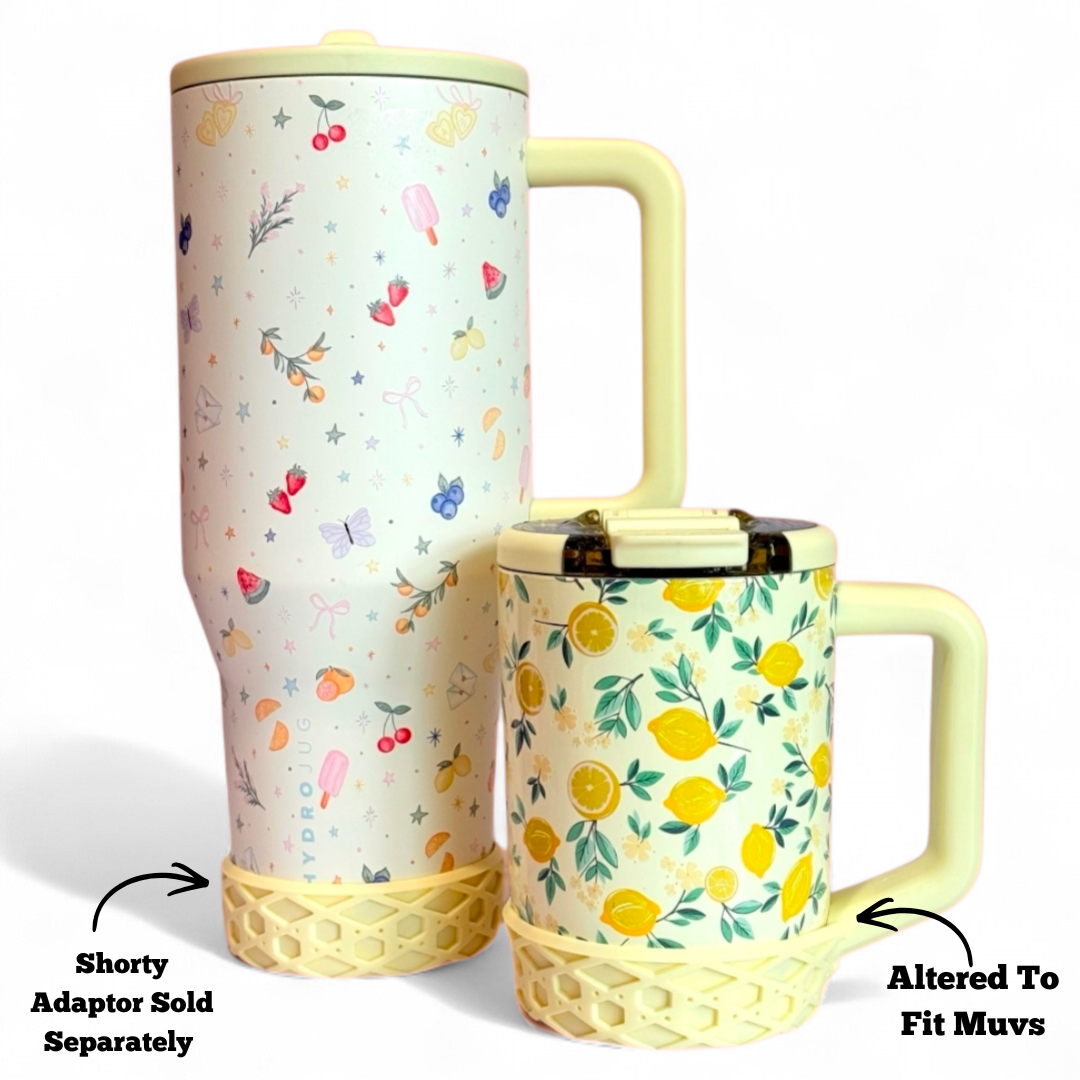 Butter Yellow Short Waffle Silicone Tumbler Boot