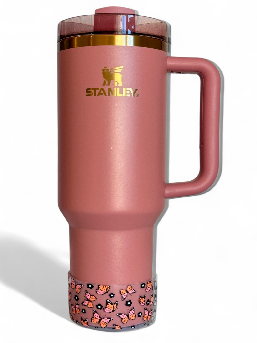 Clear Butterflies Silicone Tumbler Boot