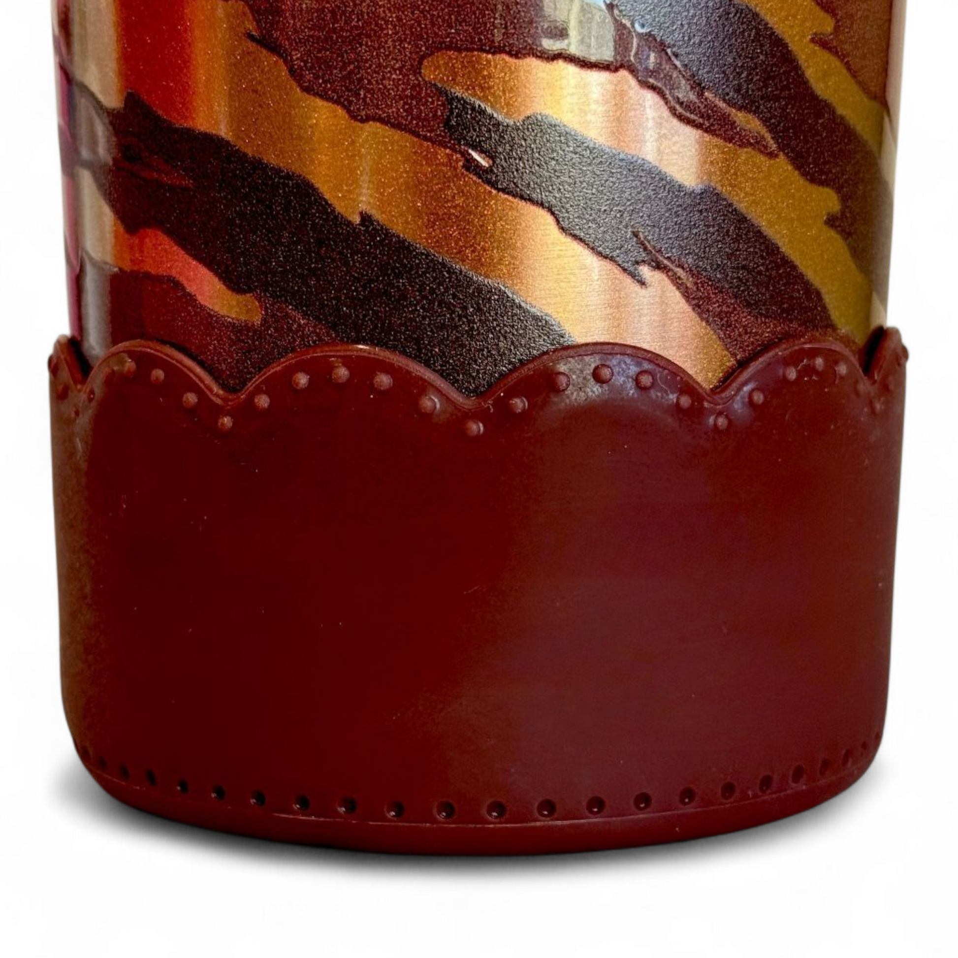 Cabernet Scallop Silicone Tumbler Boot
