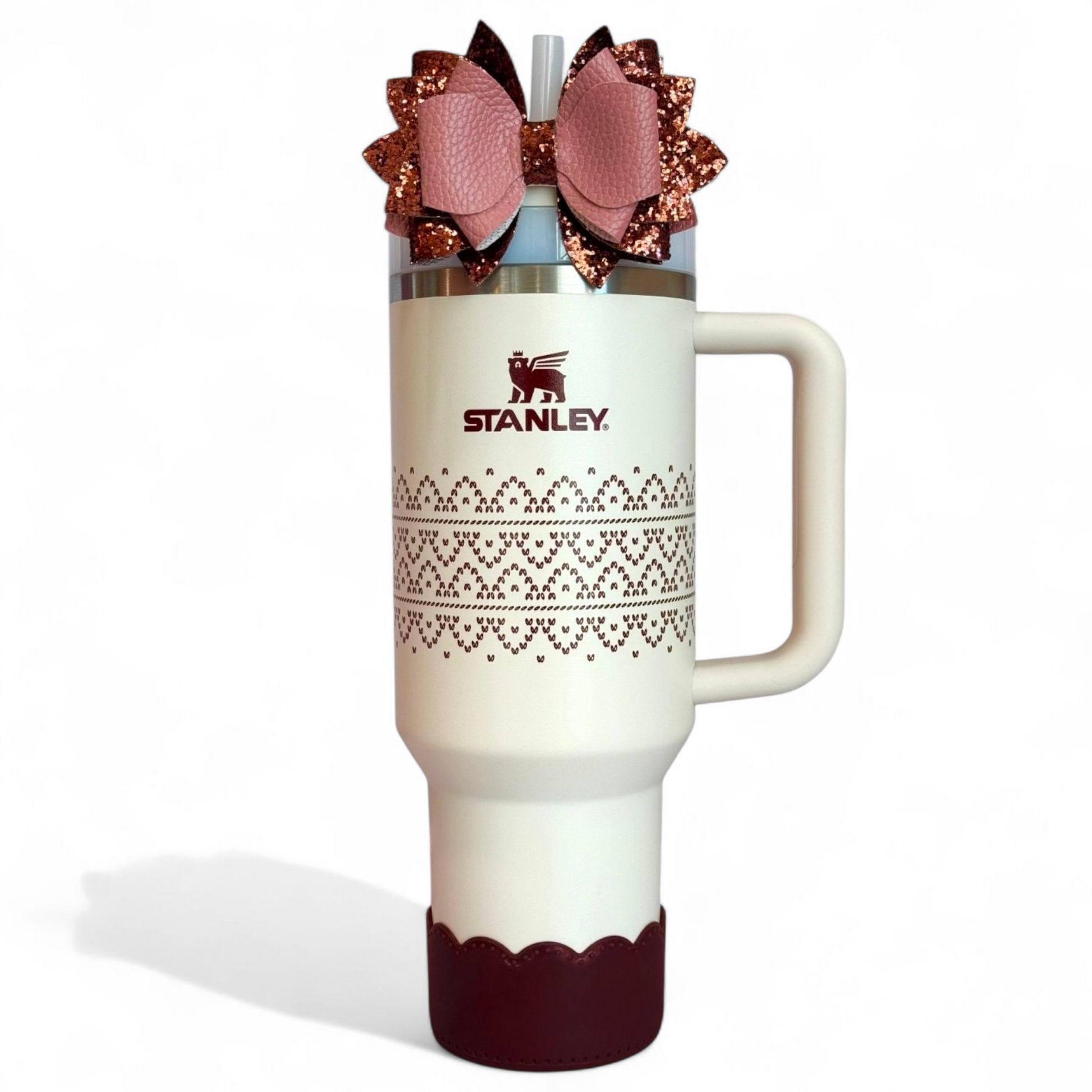 Cabernet Scallop Silicone Tumbler Boot