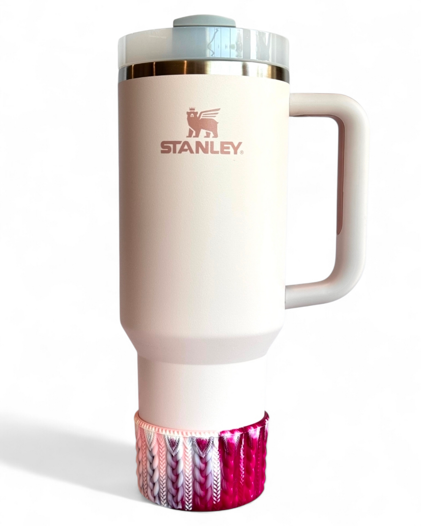Cherry Coke Macrame Silicone Tumbler Boot | Fits 20-40oz Tumblers 
