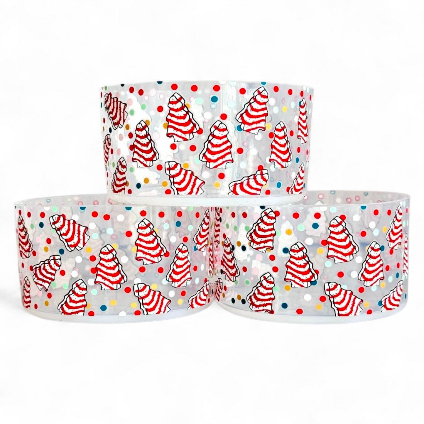 Christmas Cakes Silicone Tumbler Boot