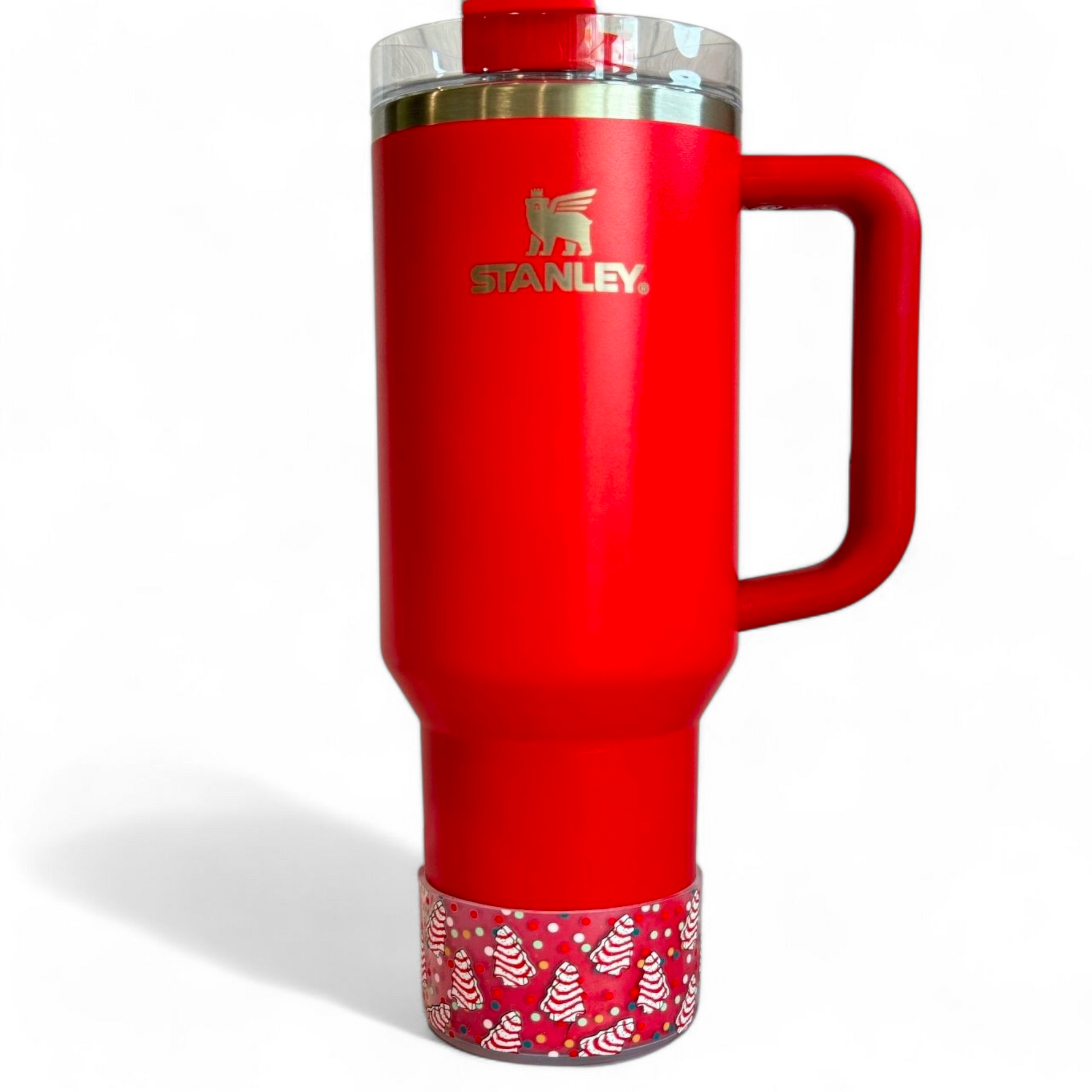 Christmas Cakes Silicone Tumbler Boot