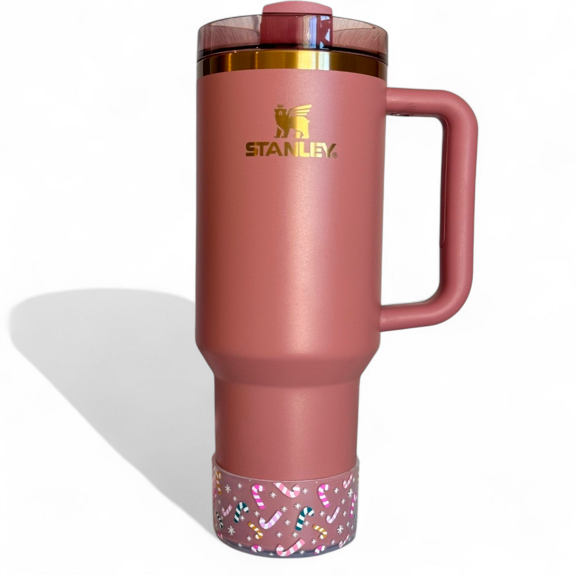 Christmas Candy Canes Silicone Tumbler Boot