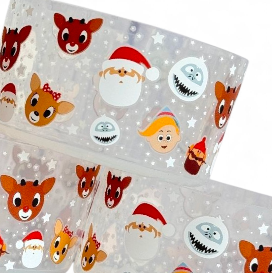 Clear Christmas Town Silicone Tumbler Boot