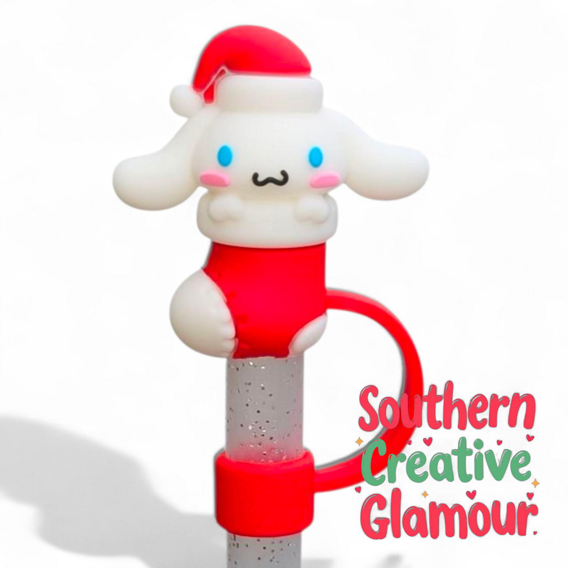 Cinnamoroll Christmas 10mm Straw Topper | Straw Cover 