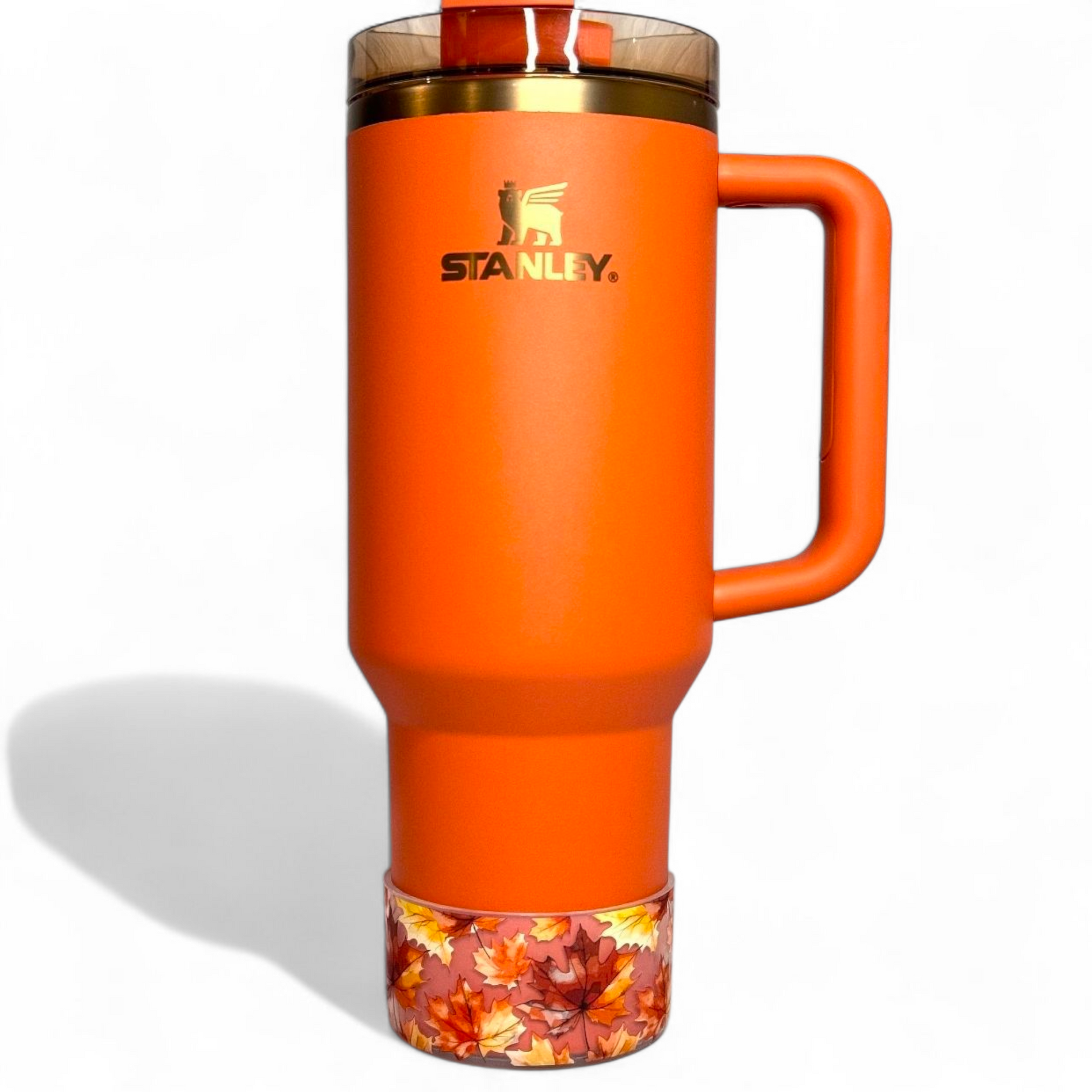 CLEAR FALL LEAVES Silicone Tumbler Boot