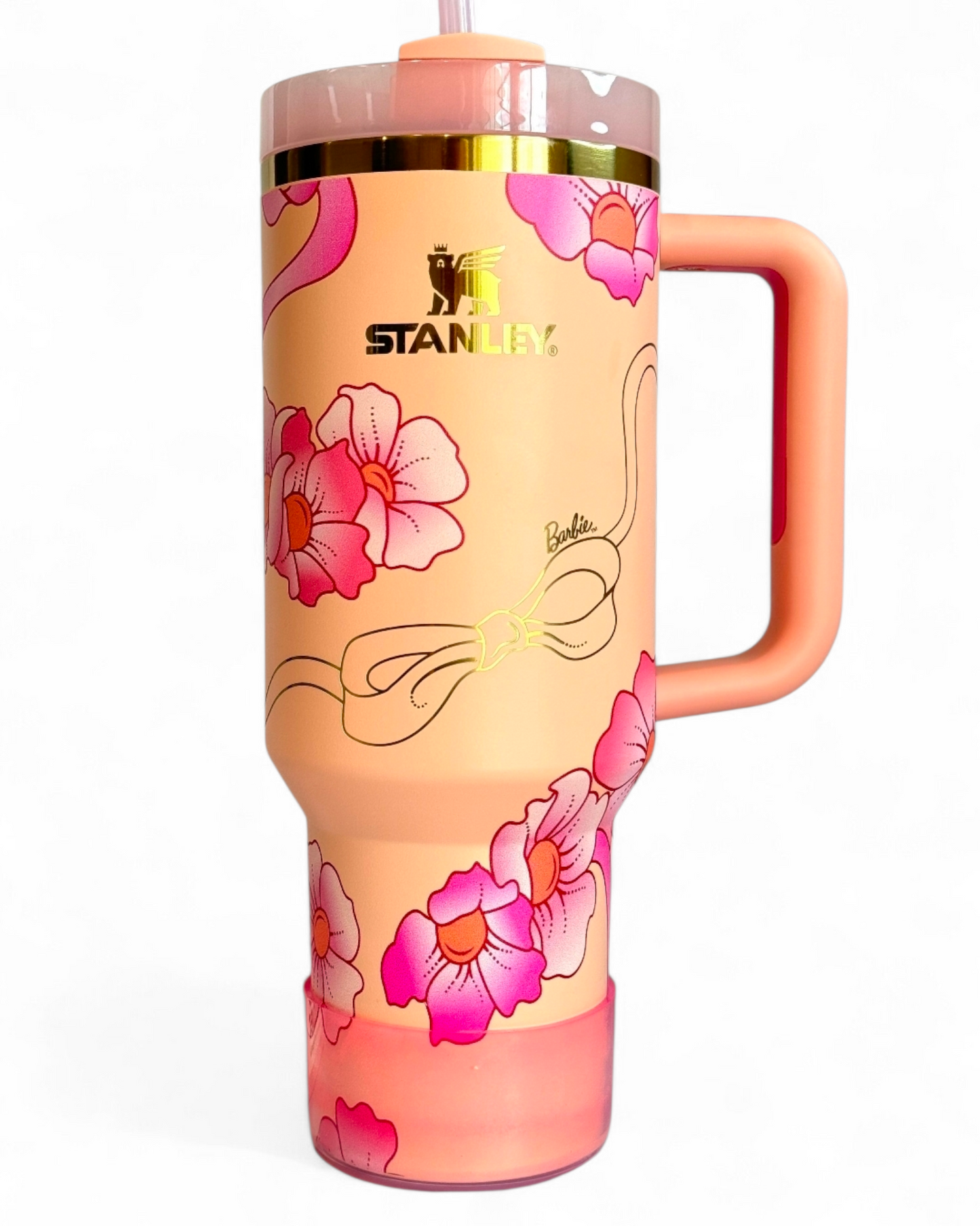 Clear Tinted Hot Pink Ombre Silicone Tumbler Boot | Fits 20-40oz Tumblers 