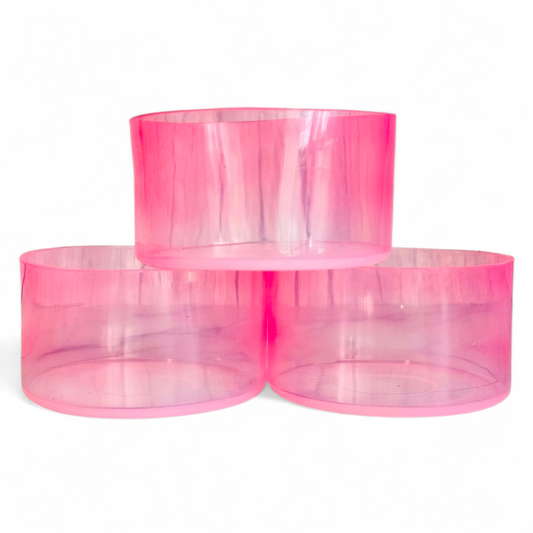 Clear Tinted Hot Pink Ombre Silicone Tumbler Boot | Fits 20-40oz Tumblers 