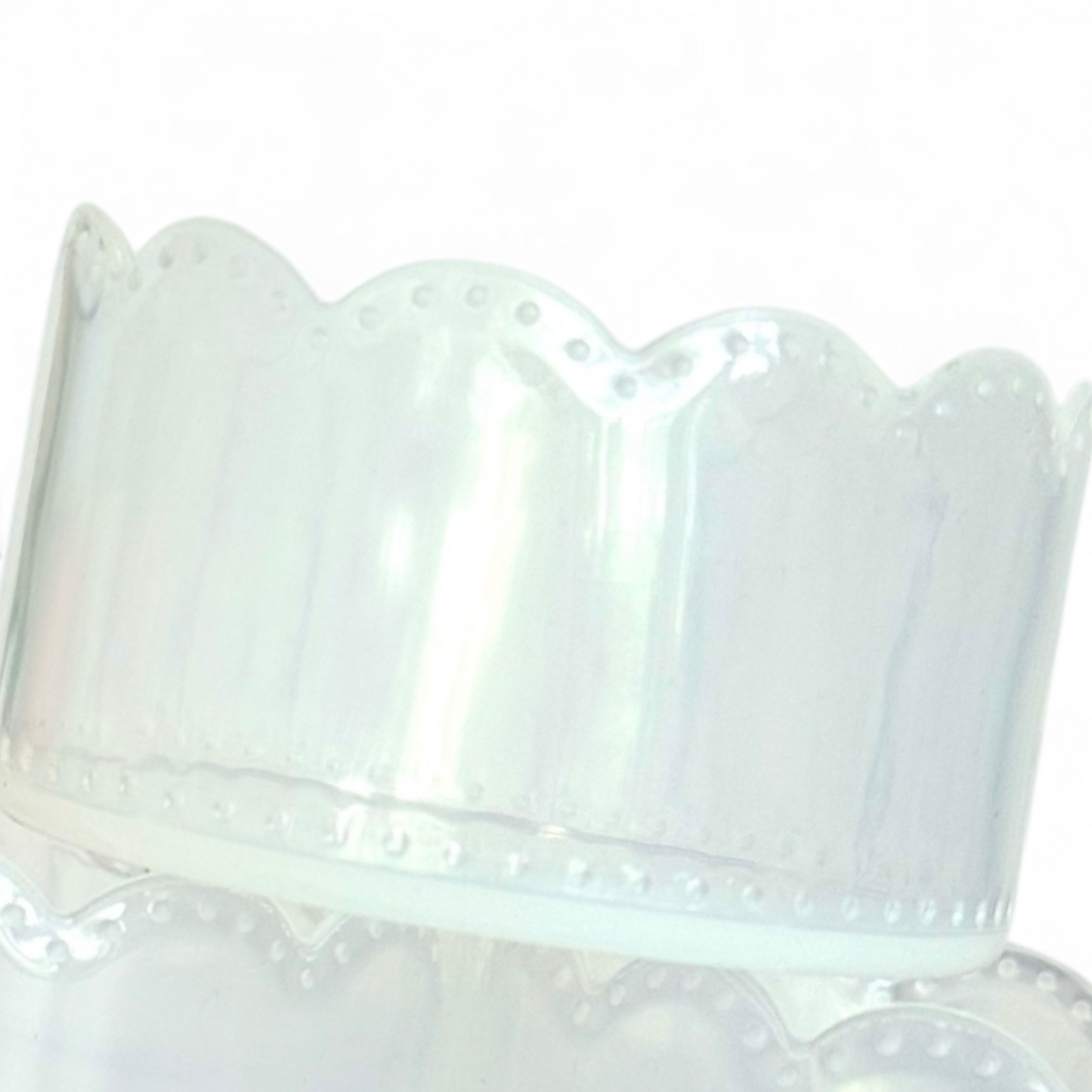 Clear Scalloped Silicone Tumbler Boot | Fits 20-40oz Tumblers 