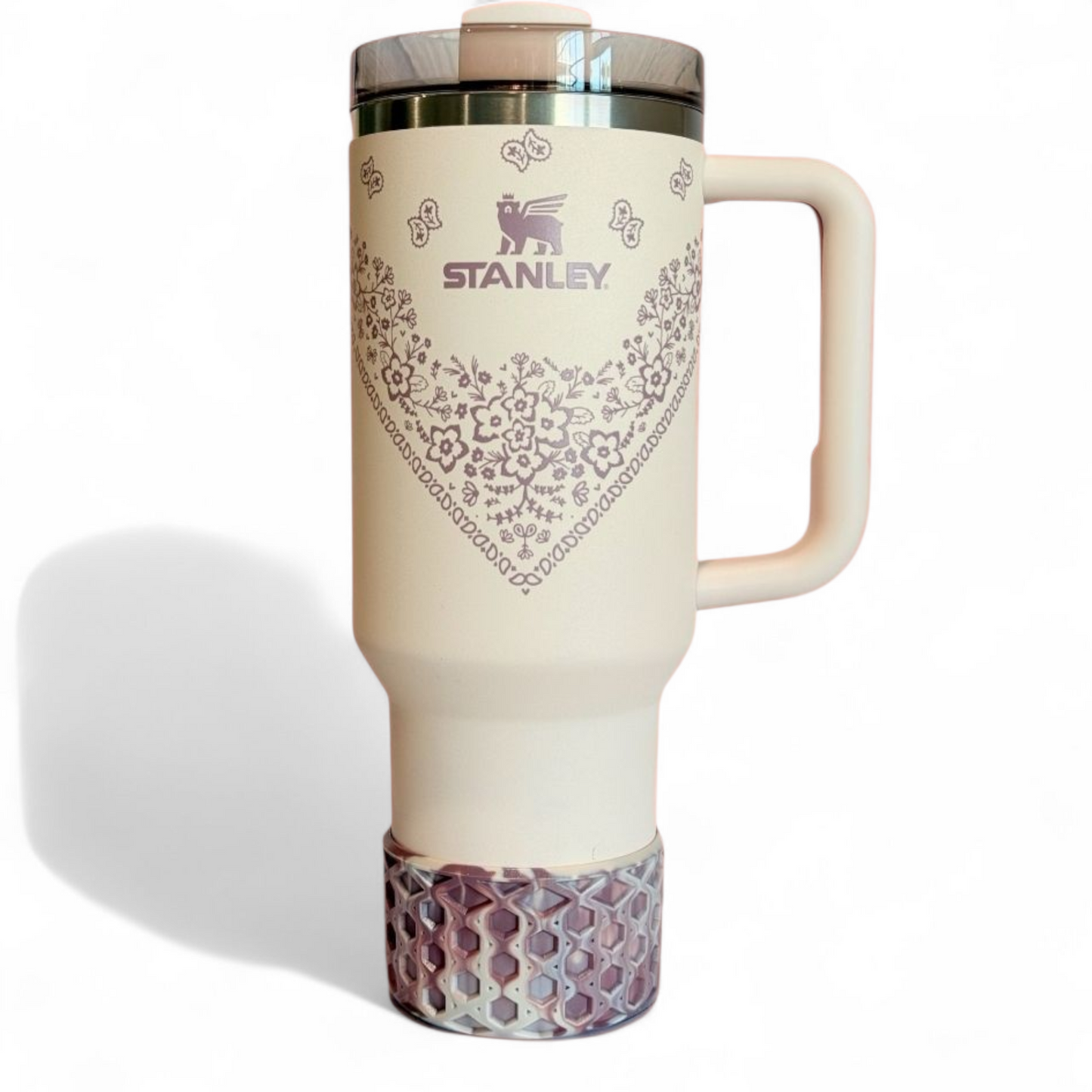 Conch Floral WAFFLE Tumbler Boot -fits 20-40oz on 40oz Stanley Tumbler 