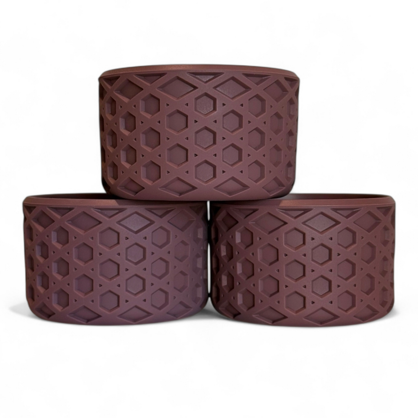 Conch Floral Mauve Waffle Silicone Tumbler Boot | Fits 20-40oz Tumblers 