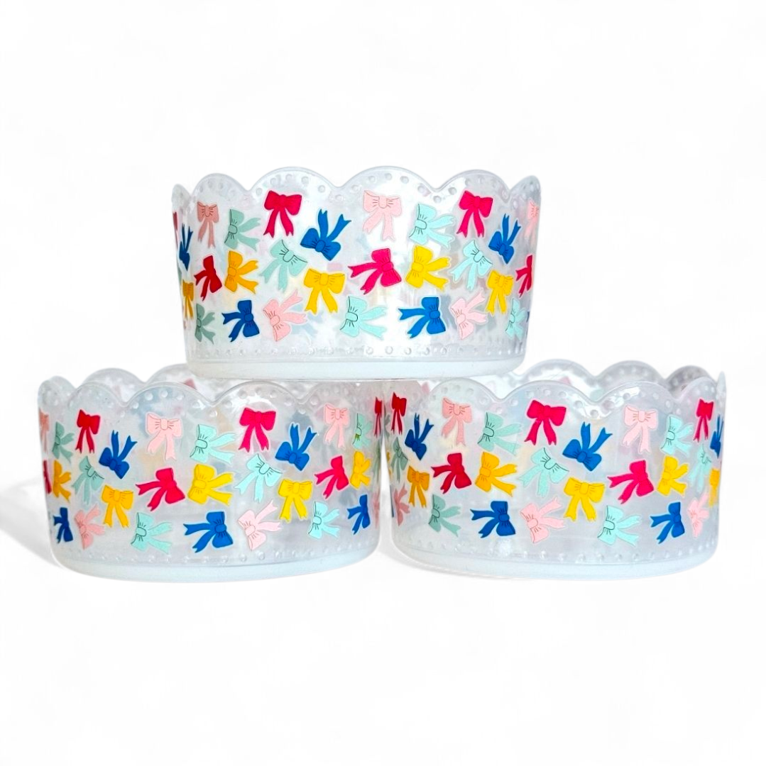 Happy Bows Scallop Tumbler Boot -fits 20-40oz