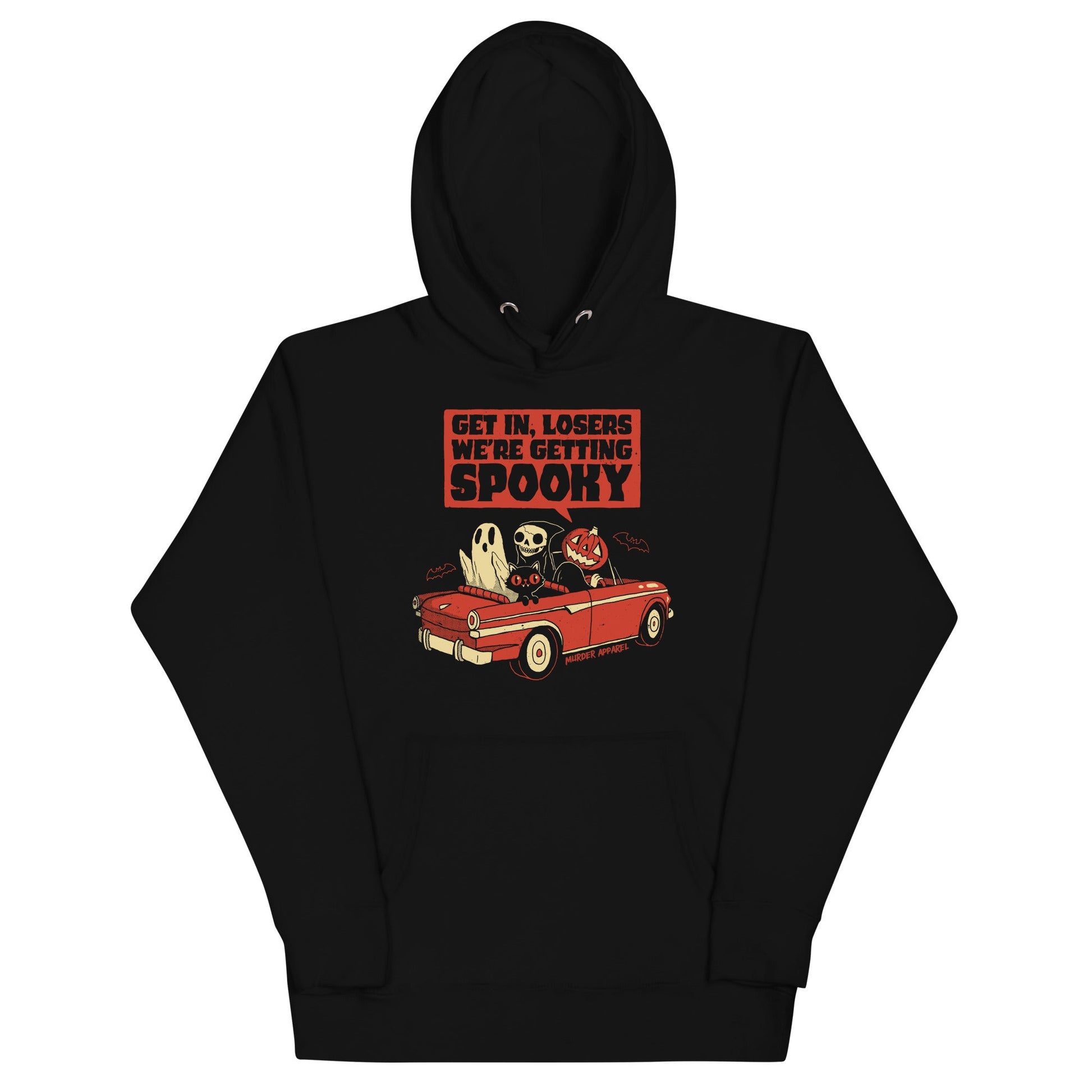 Black and Orange We're Getting Spooky Hoodie
