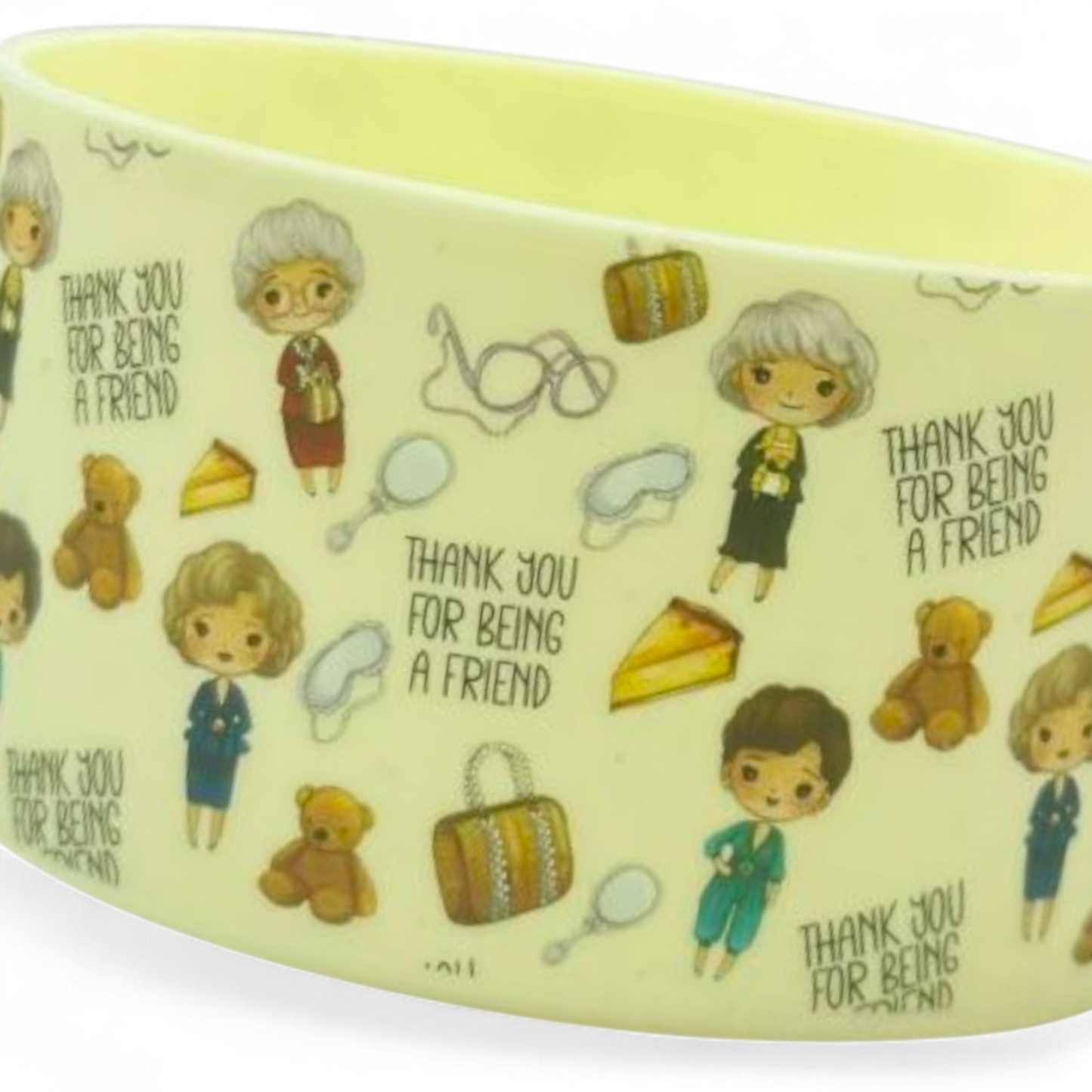Cream Golden Girl Silicone Tumbler Boot 