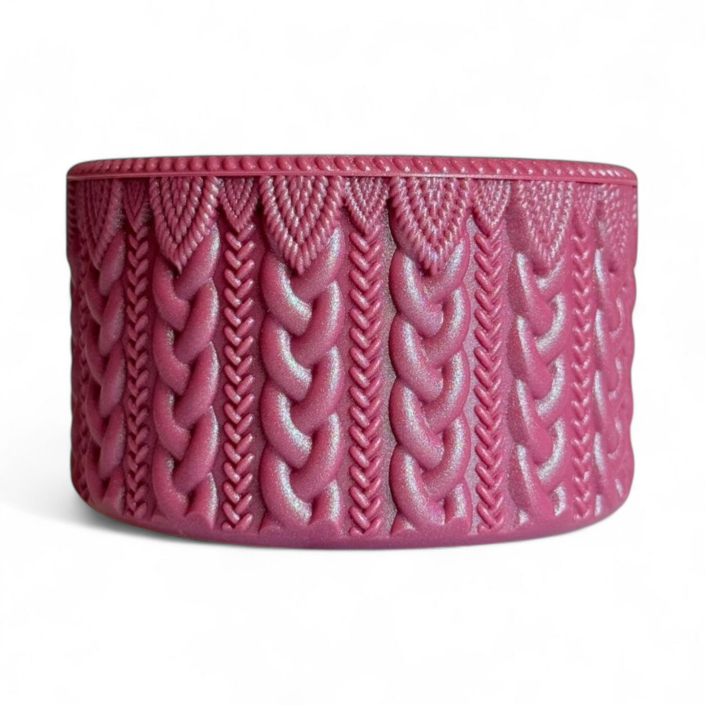 Deep Mauve Shimmer MACRAME Tumbler Boot -fits 20-40oz