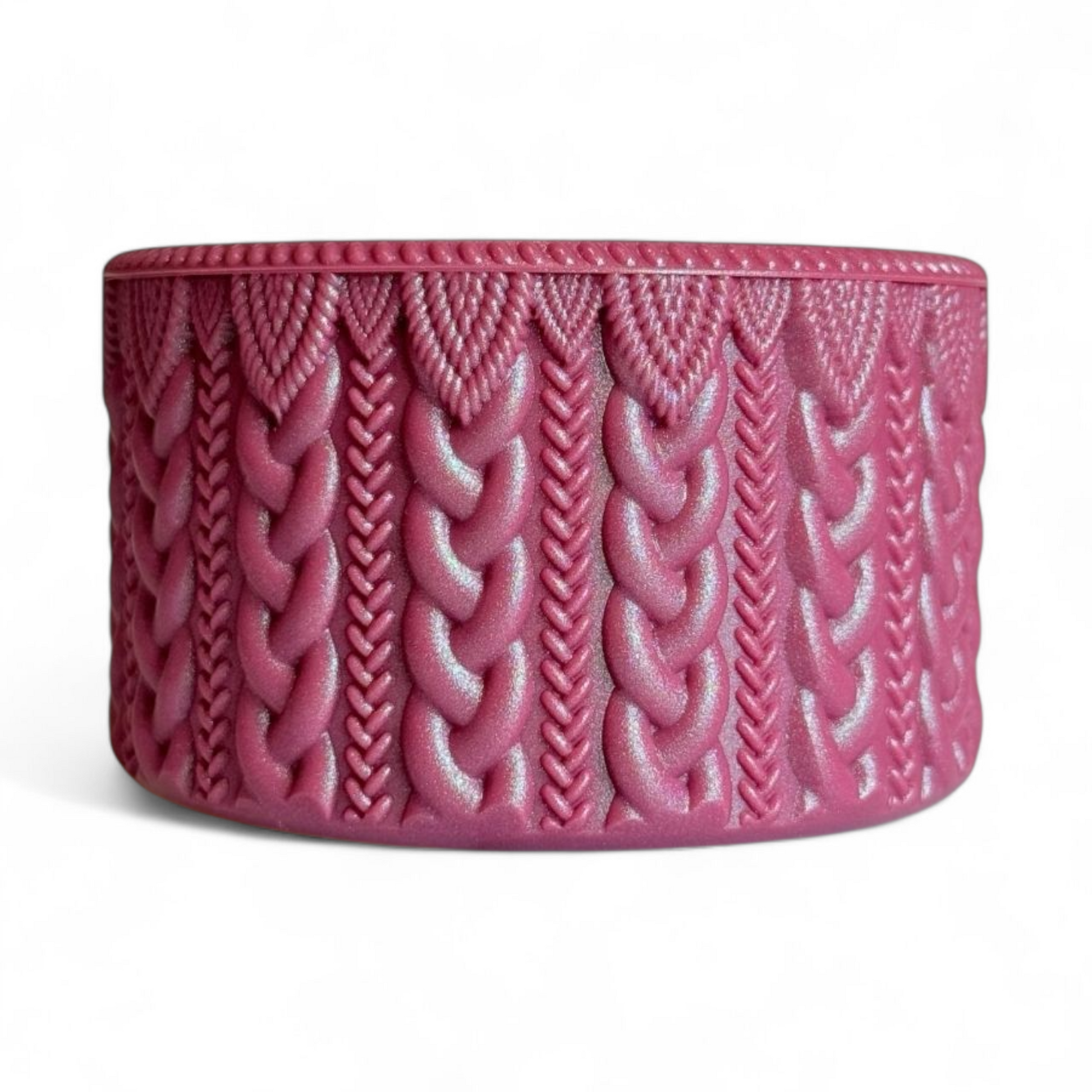 Deep Mauve Shimmer MACRAME Tumbler Boot -fits 20-40oz