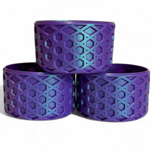 Deep Purple Shimmer Waffle Silicone Tumbler Boot | Fits 20-40oz Tumblers 