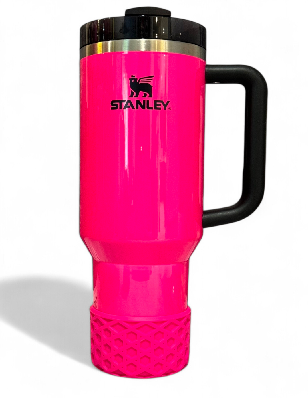 Electric Pink Waffle Silicone Tumbler Boot | Fits 20-40oz Tumblers 