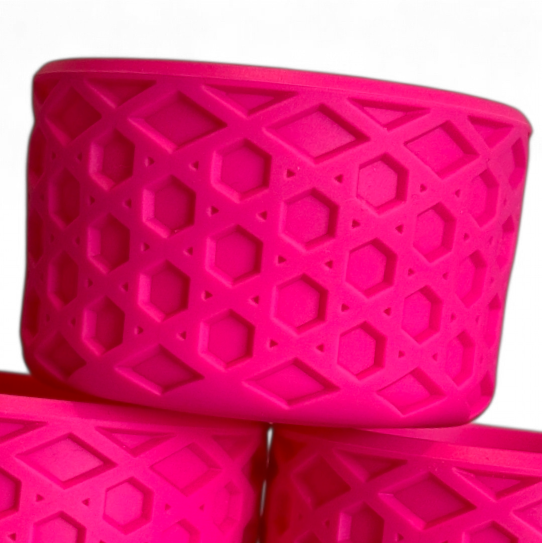 Electric Pink Waffle Silicone Tumbler Boot | Fits 20-40oz Tumblers 