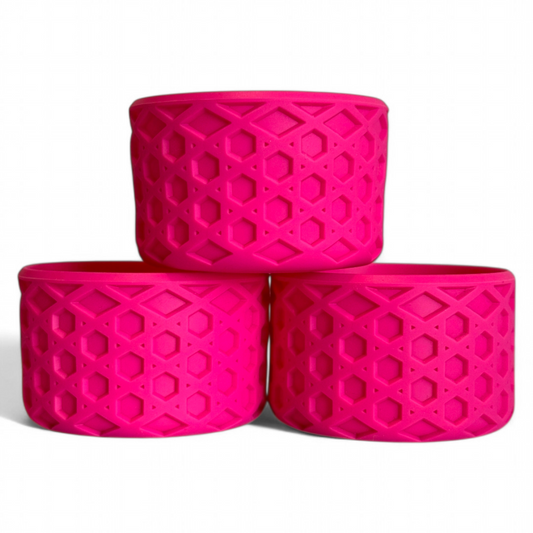 Electric Pink Waffle Silicone Tumbler Boot | Fits 20-40oz Tumblers 