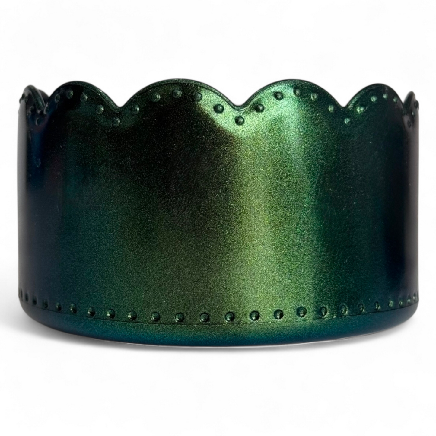 Emerald Shimmer Scallop Silicone Tumbler Boot | Fits 20-40oz Tumblers 