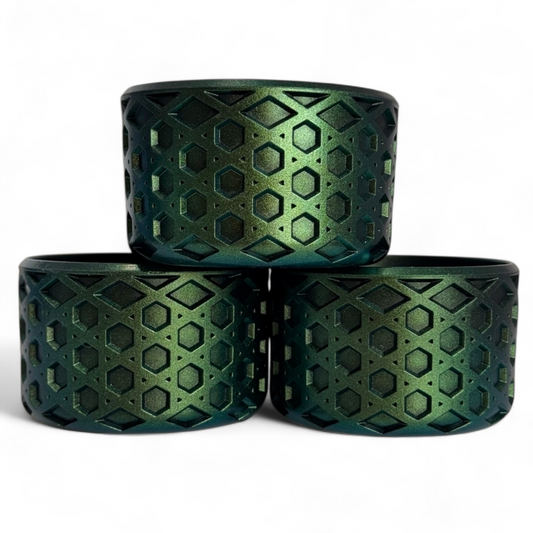 Emerald Shimmer Waffle Silicone Tumbler Boot | Fits 20-40oz Tumblers 